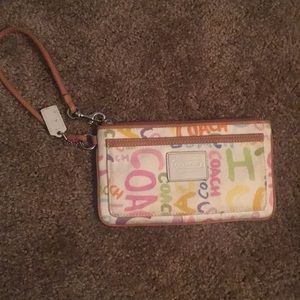 Coach Signature Collection wristlet